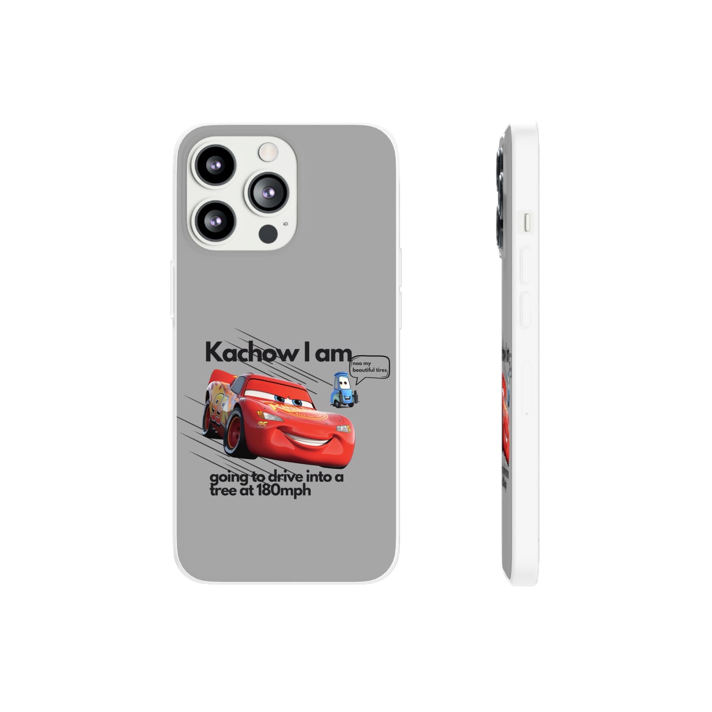 "Kachow into a tree" High Quality Phone Case