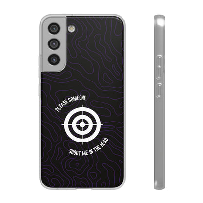 "Please someone, shoot me in the head" High Quality Phone Case