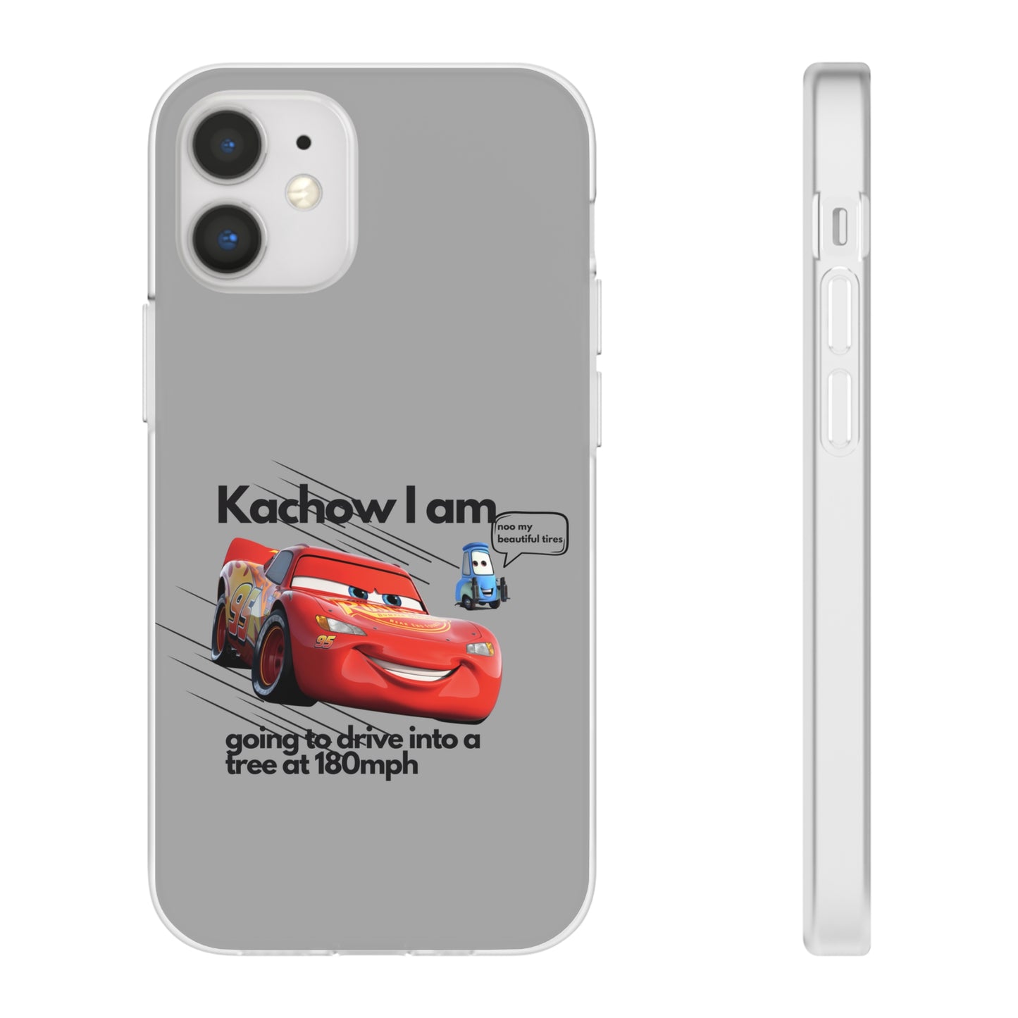 "Kachow into a tree" High Quality Phone Case