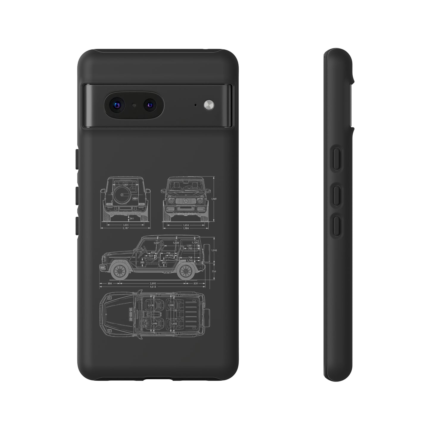 "Wagon Blueprint" Premium Quality Phone Case