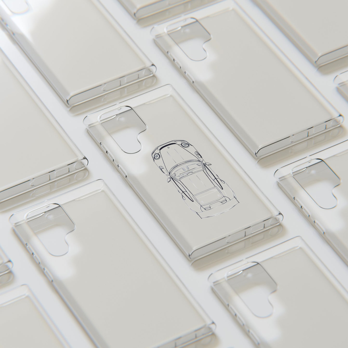 "Car Blueprint" High Quality Phone Case