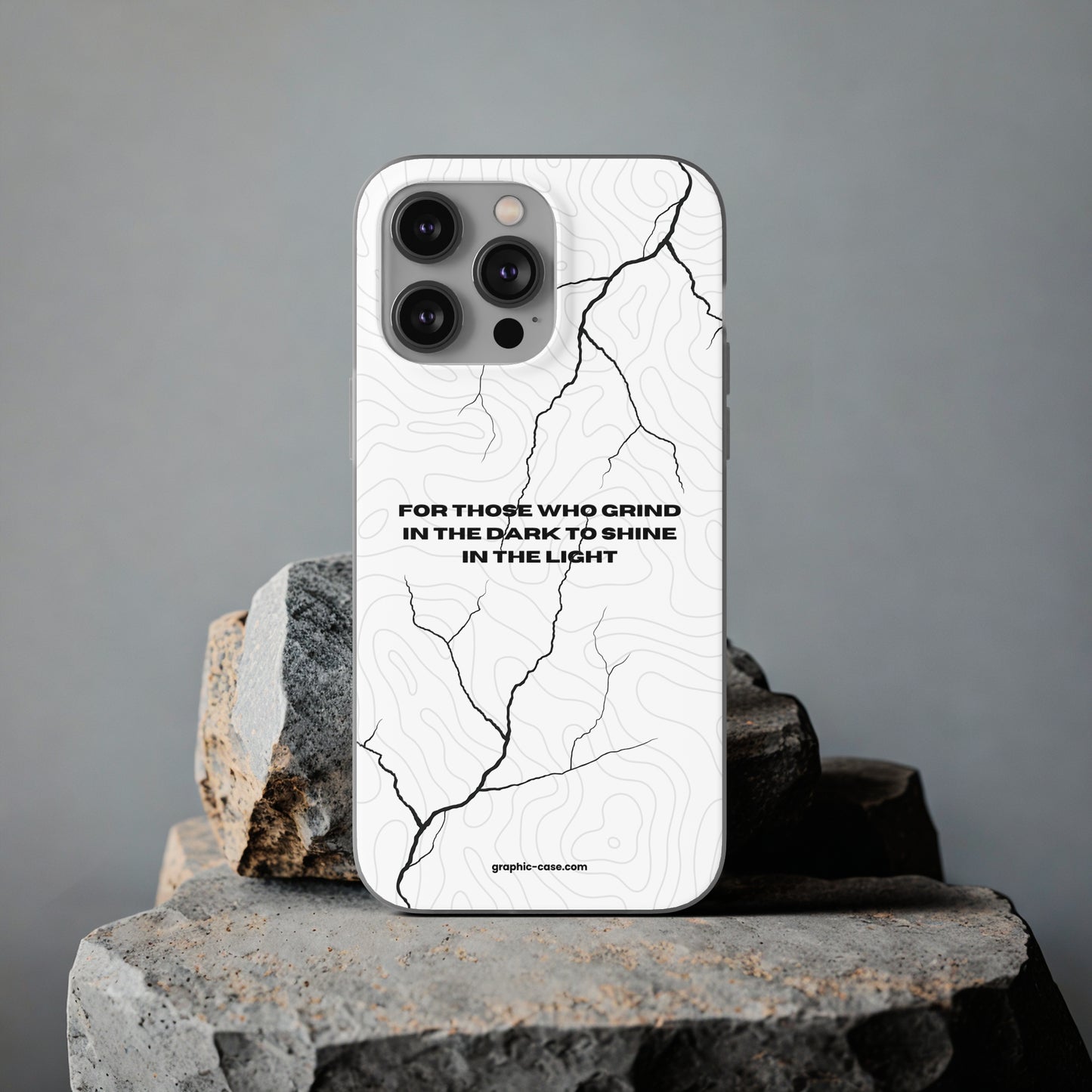 "For those who grind in the dark to shine in the light" High Quality Phone Cases