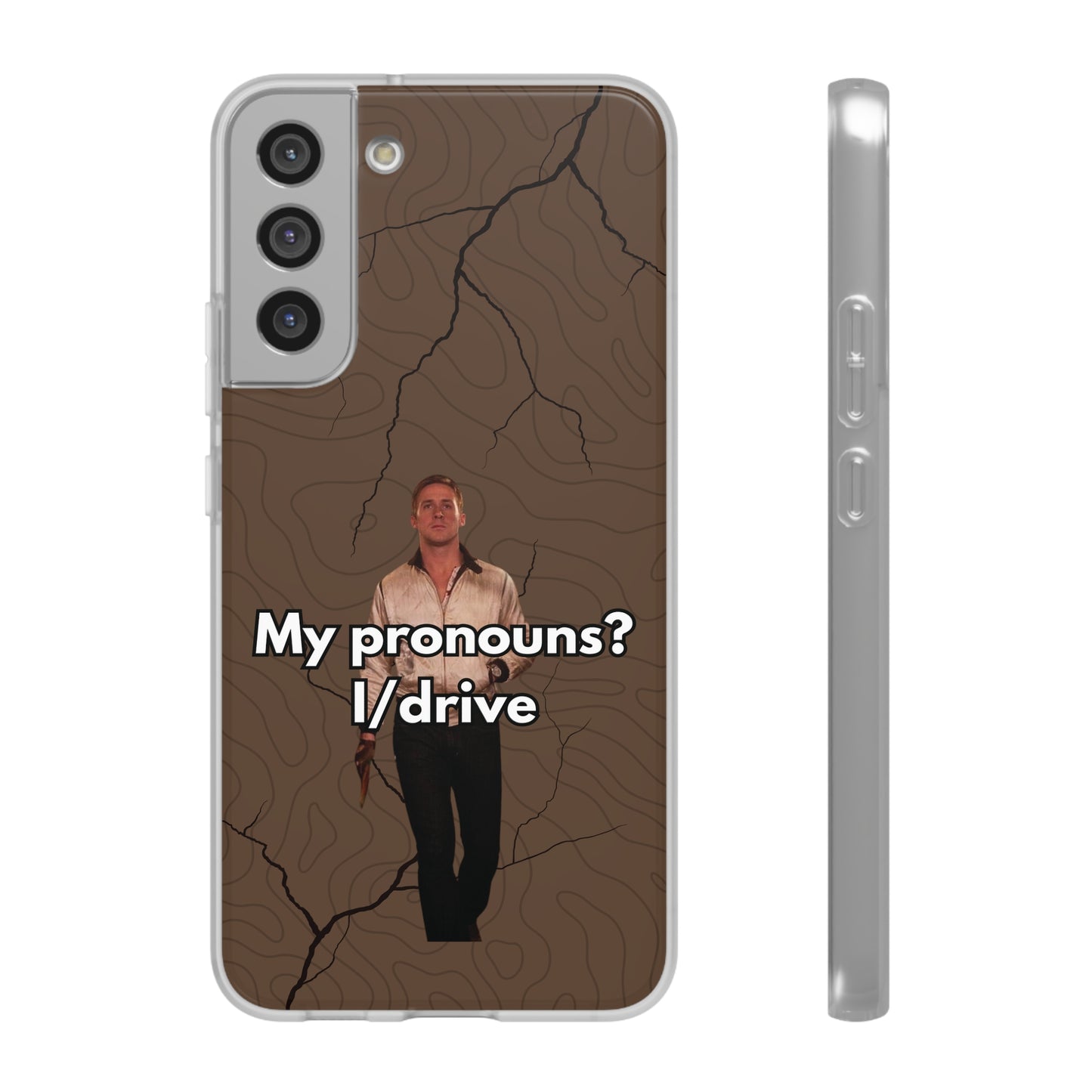 "My pronouns? I/drive" High Quality Phone Case