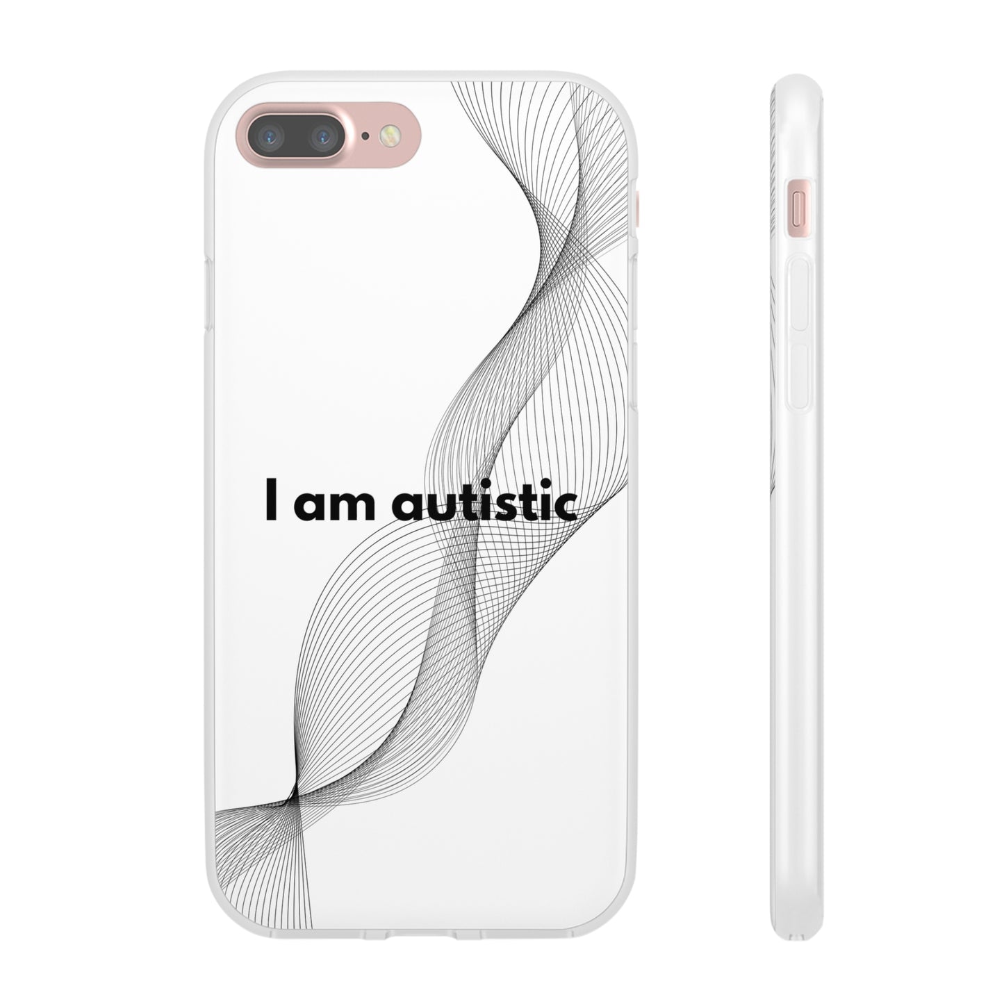 "I am autistic" High Quality Phone Case