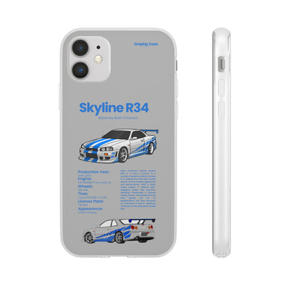 "Skyline R34" High Quality Phone Cases