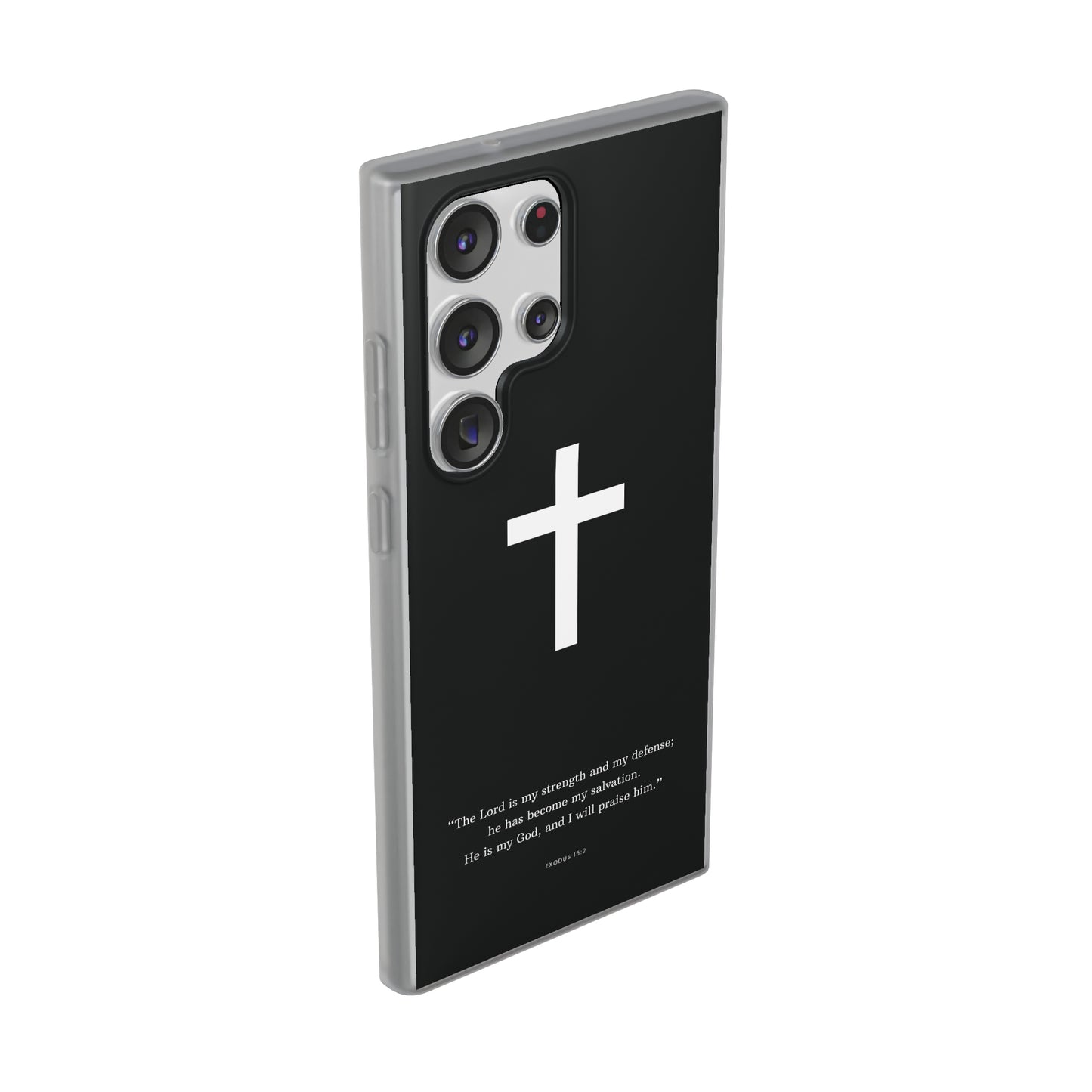 "Exodus 15:2 black edition" High Quality Phone Case