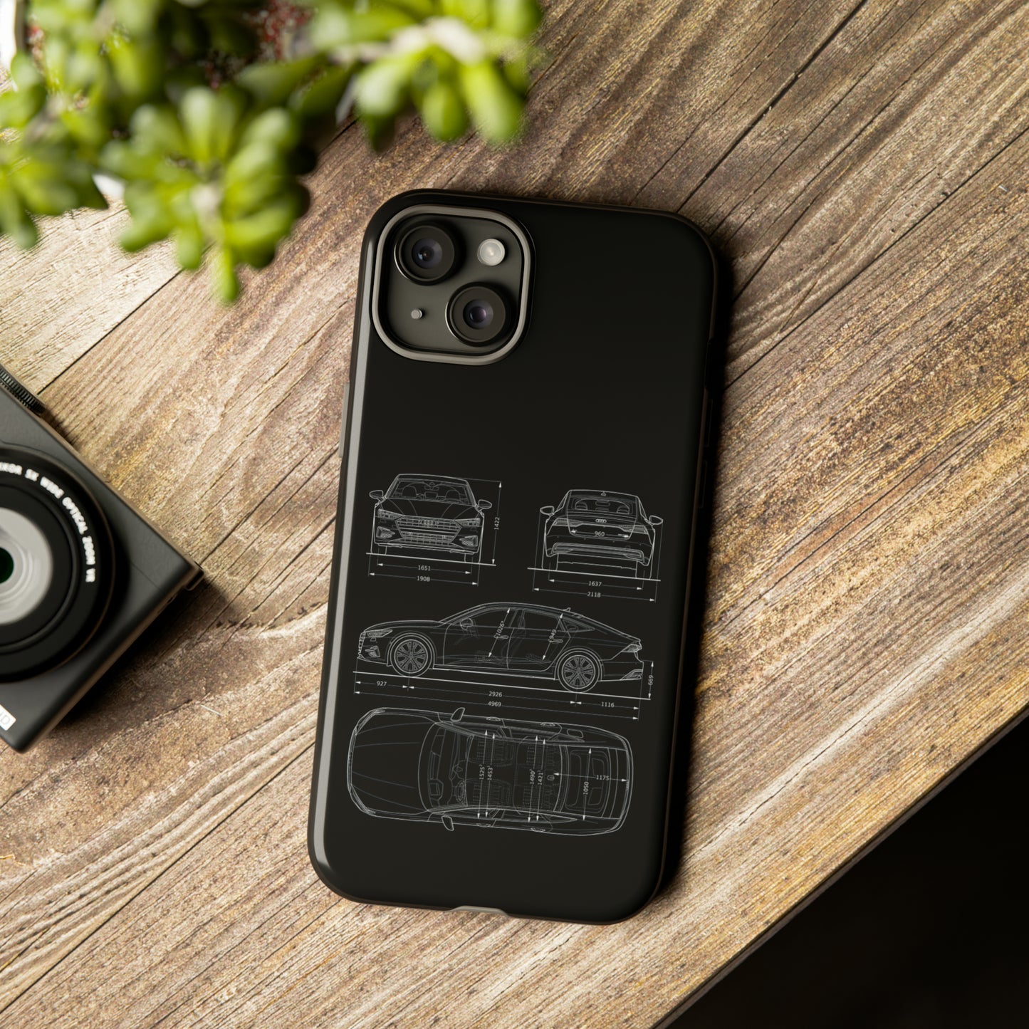 "Car Blueprint RS7" Premium Quality Phone Case