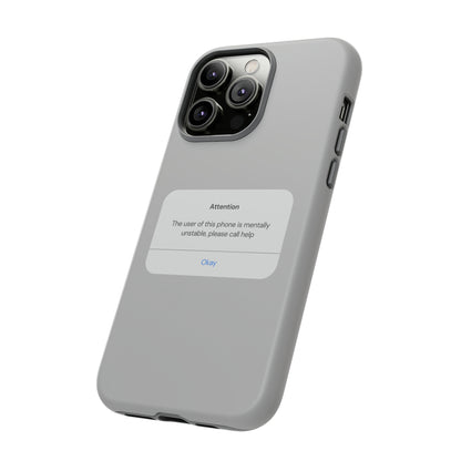 "Attention Notification" Premium Quality Phone Case