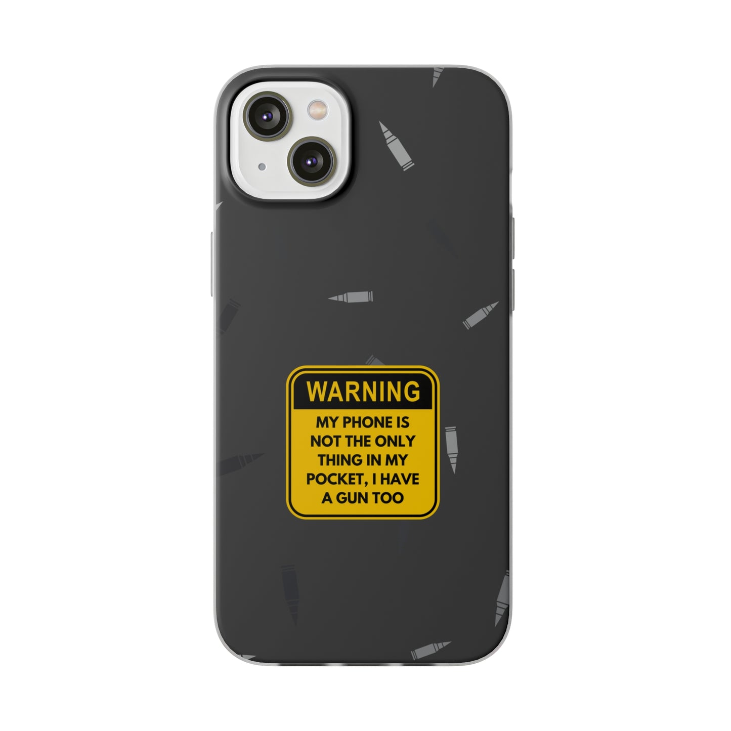 "Warning, my phone is not the only thing in my pocket" High Quality Phone Case