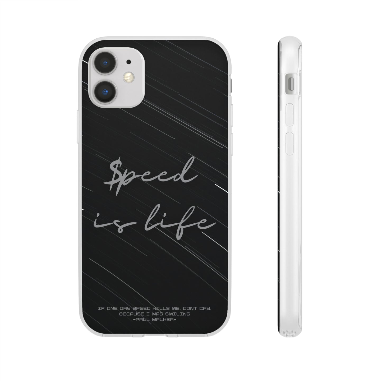 "Speed is life" High Quality Phone Case