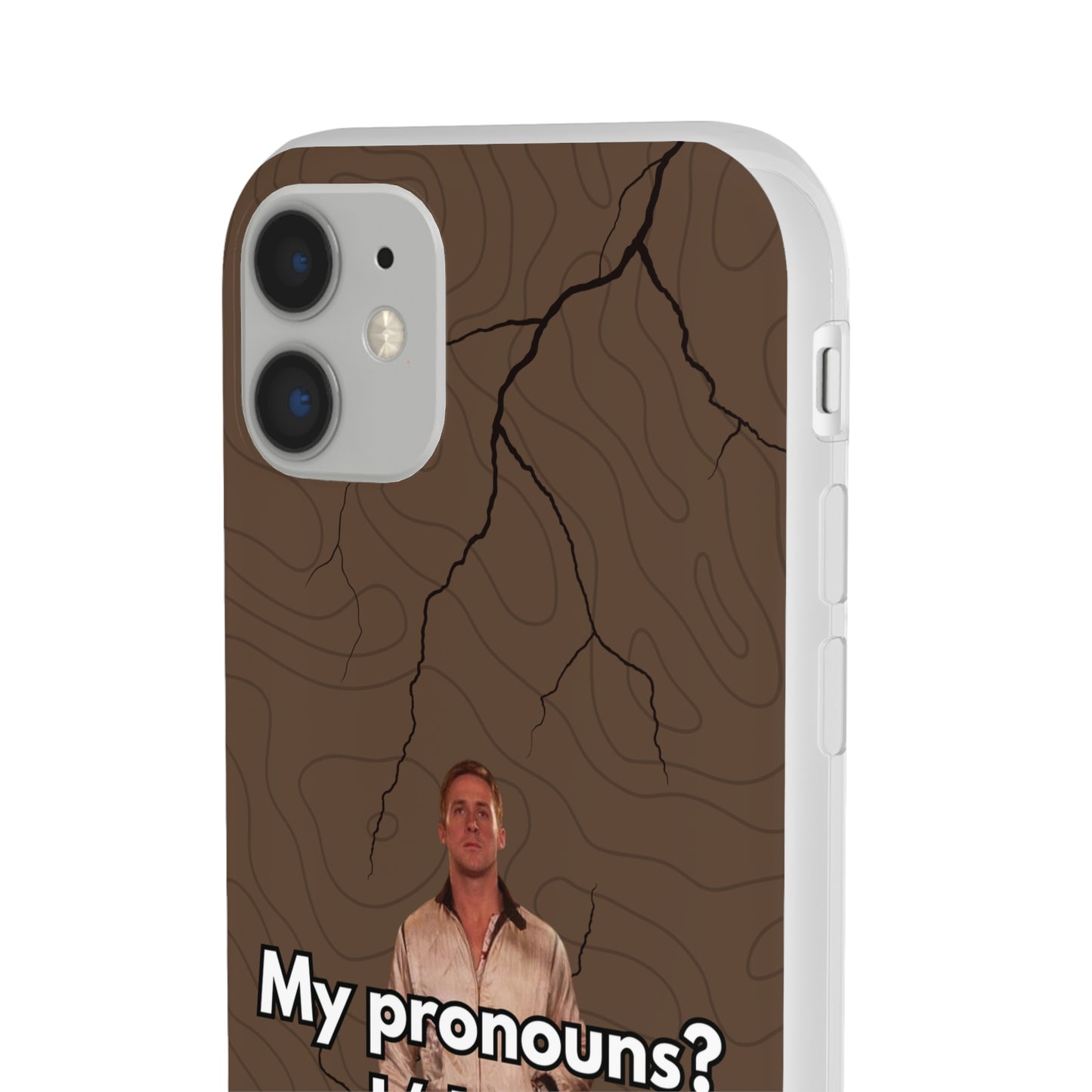 "My pronouns? I/drive" High Quality Phone Case