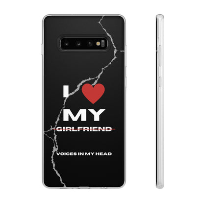 "I love my voices in my head" High Quality Phone Case