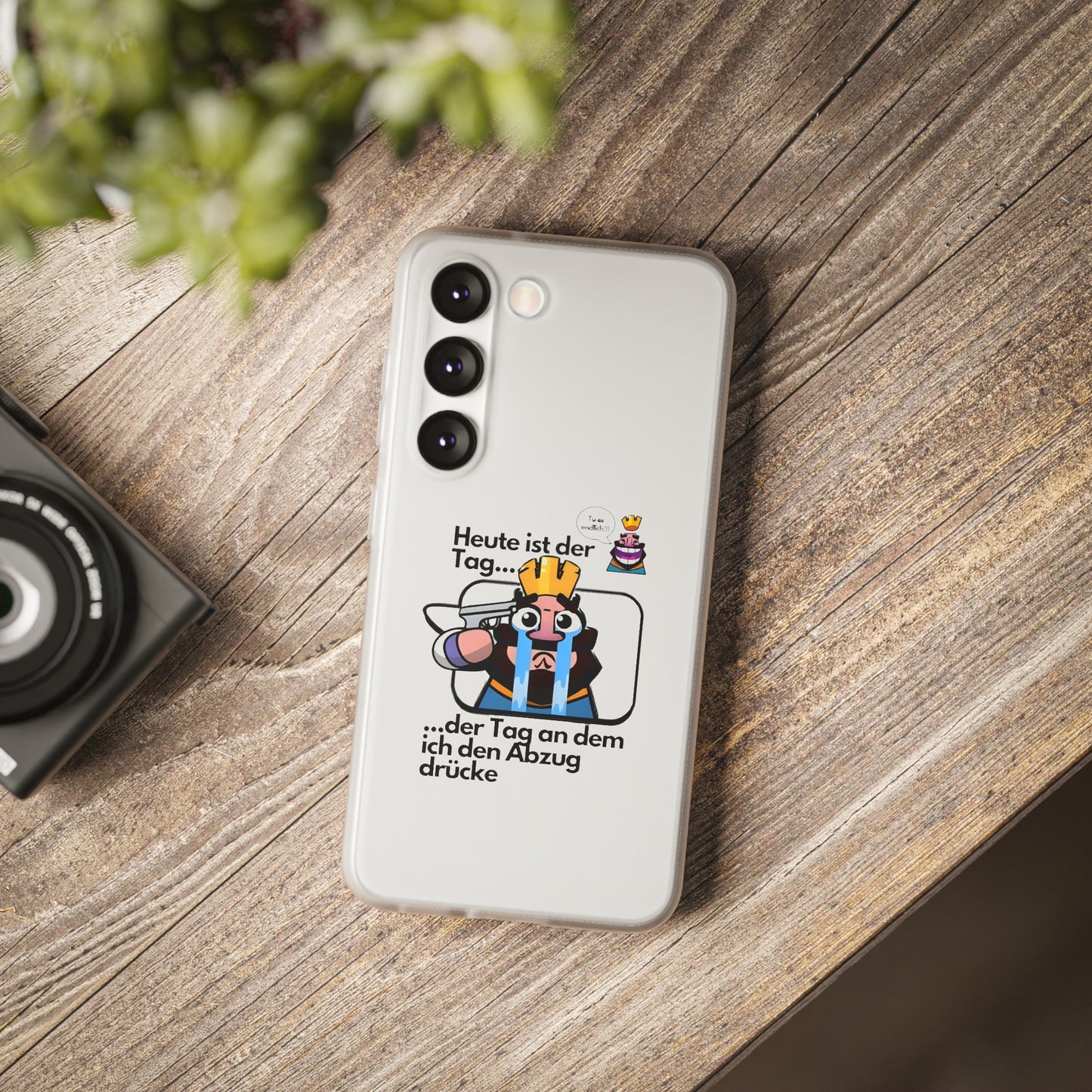 "Heute ist der Tag ... der Tag an dem ich den Abzug drücke" High Quality Phone Case