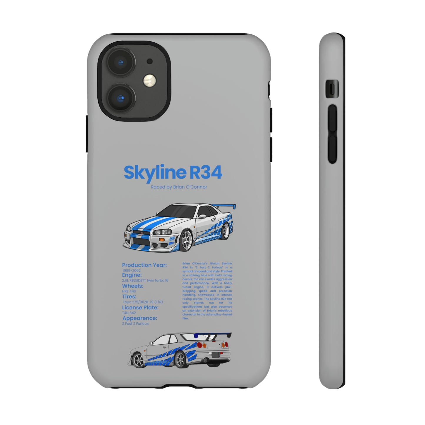 "Skyline R34" Premium Quality Phone Case