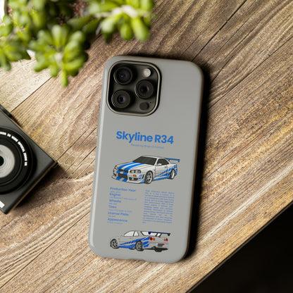 "Skyline R34" Premium Quality Phone Case