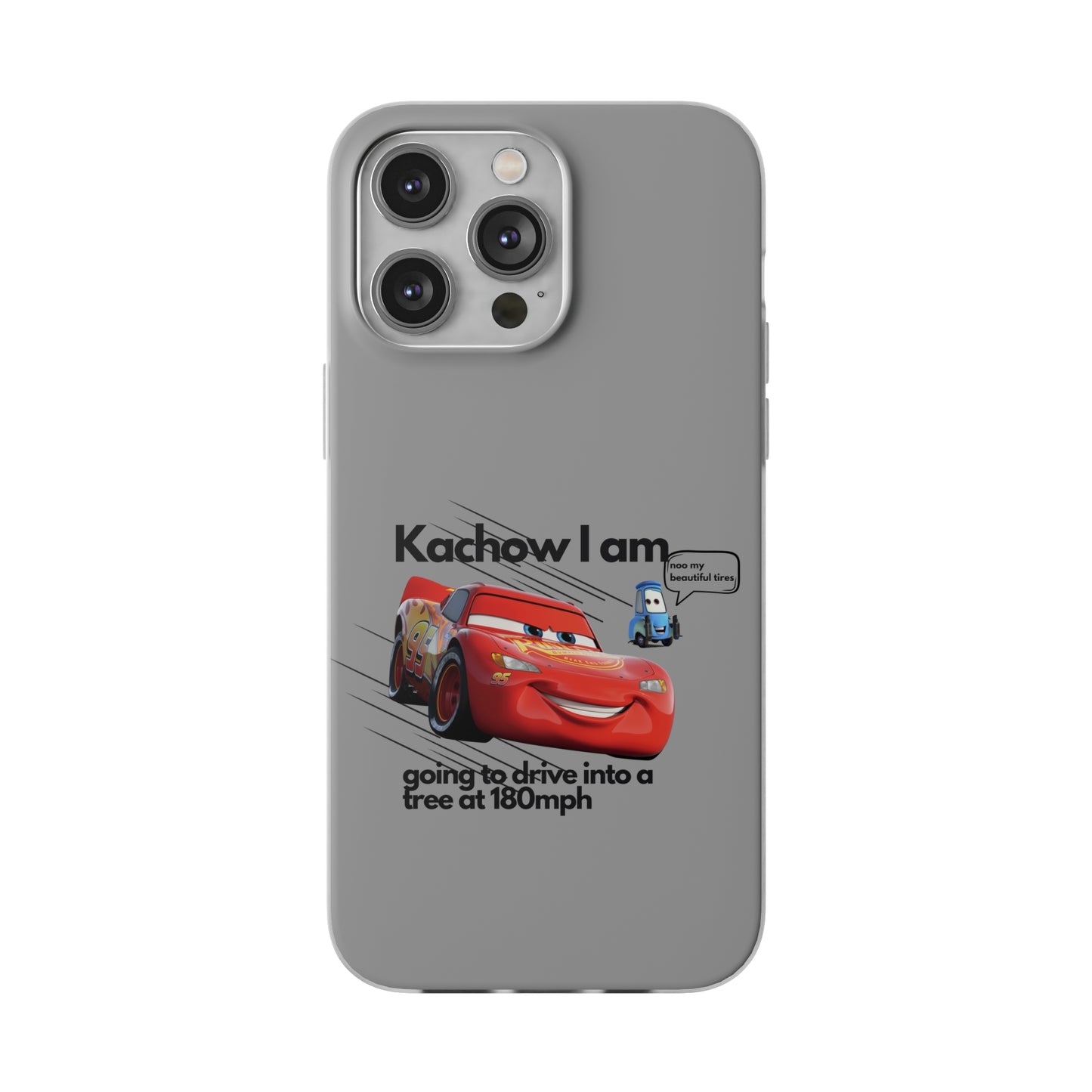 "Kachow into a tree" High Quality Phone Case