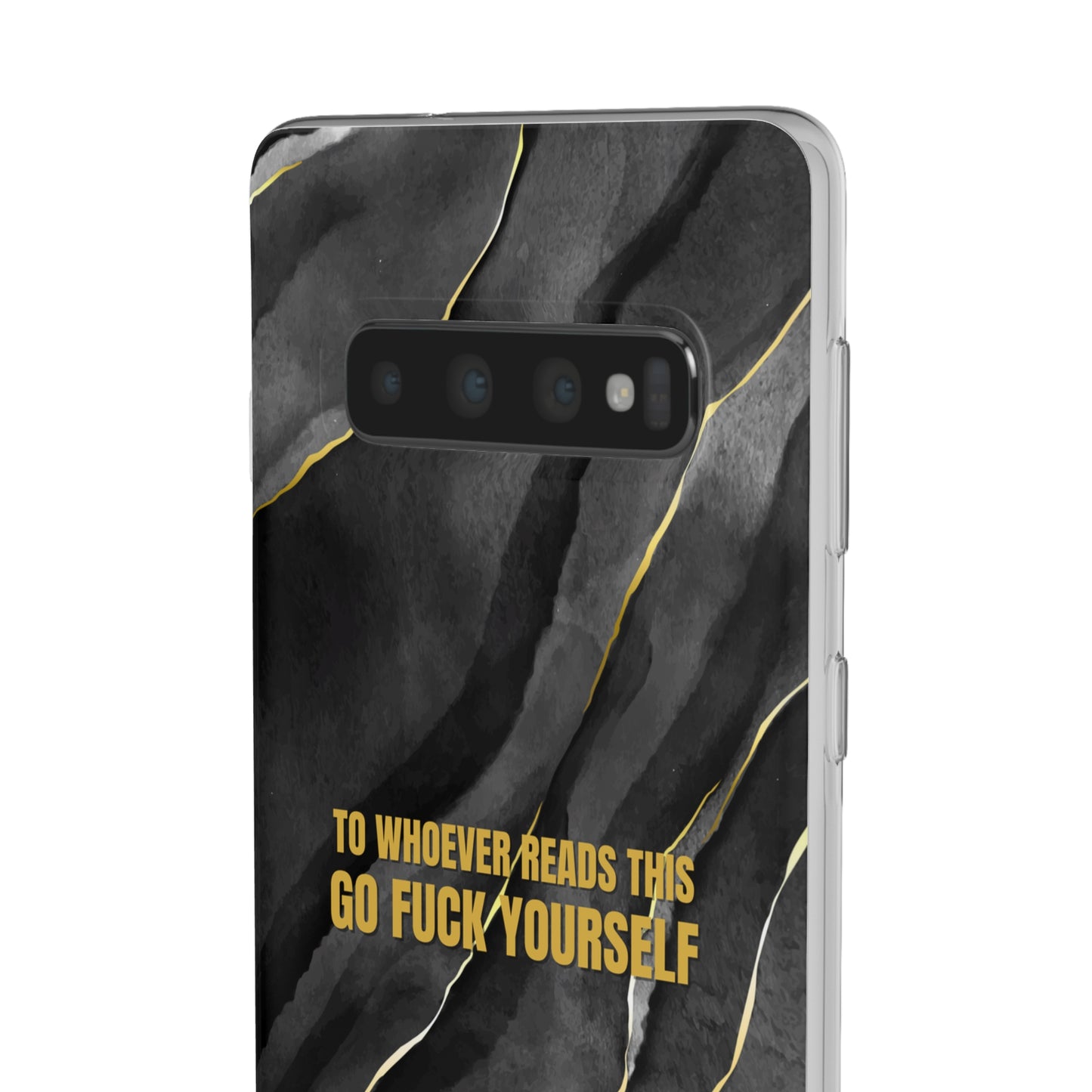 "to whoever reads this, go fuck yourself" High Quality Phone Case