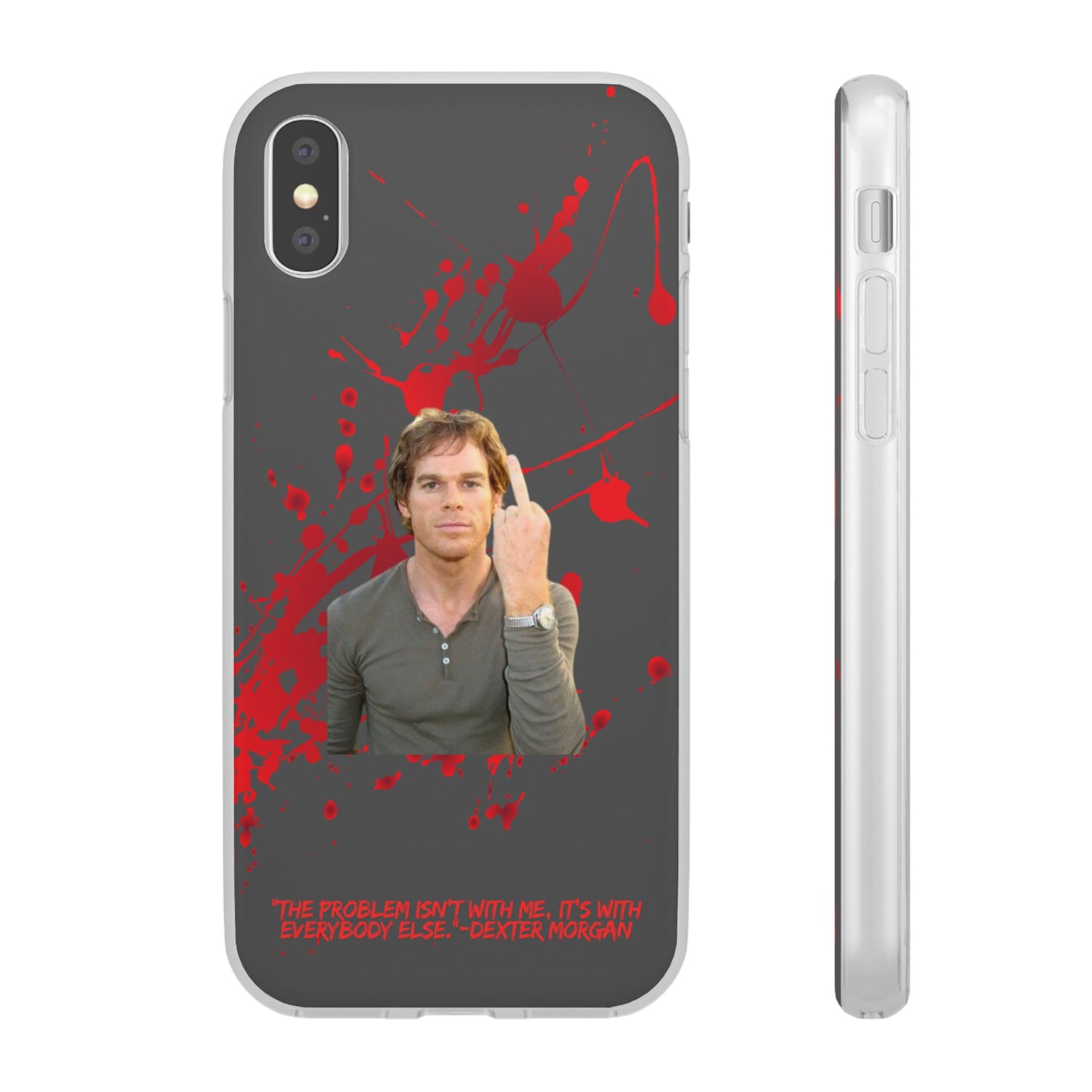 Dexter Middle Finger High Quality Phone Case