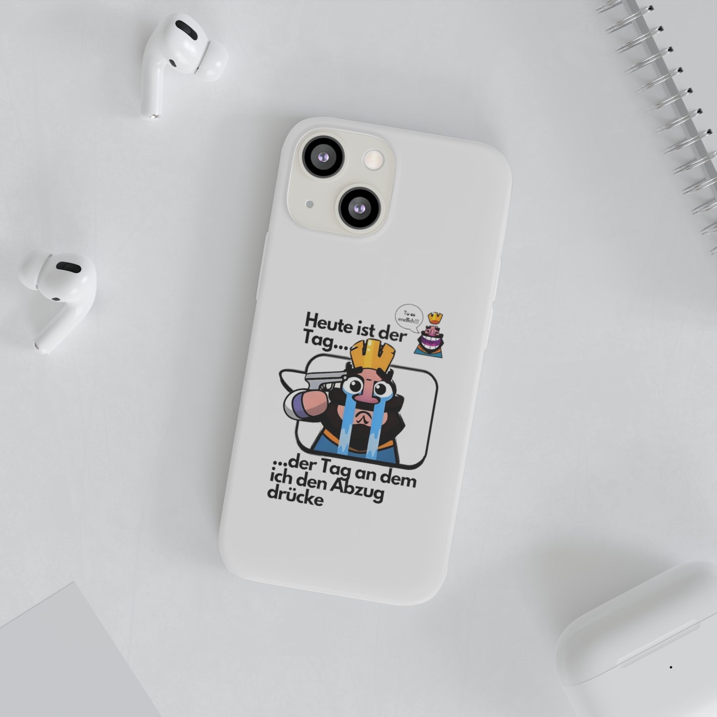 "Heute ist der Tag ... der Tag an dem ich den Abzug drücke" High Quality Phone Case