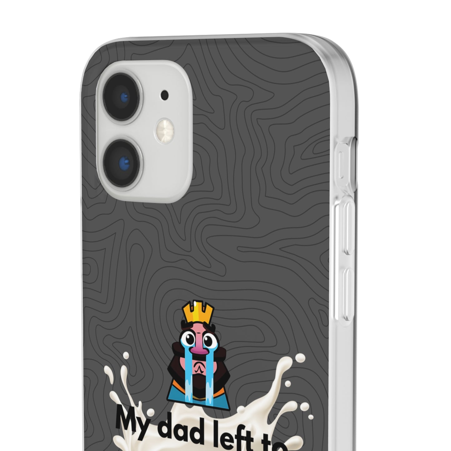 "My dad left to get milk" High Quality Phone Case