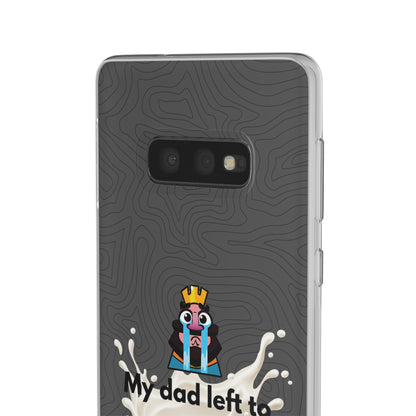 "My dad left to get milk" High Quality Phone Case