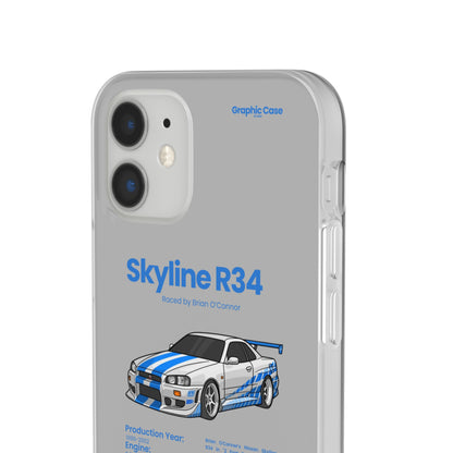 "Skyline R34" High Quality Phone Cases