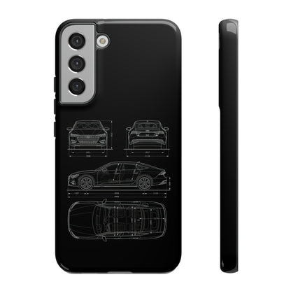 "Car Blueprint RS7" Premium Quality Phone Case