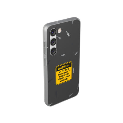 "Warning, my phone is not the only thing in my pocket" High Quality Phone Case