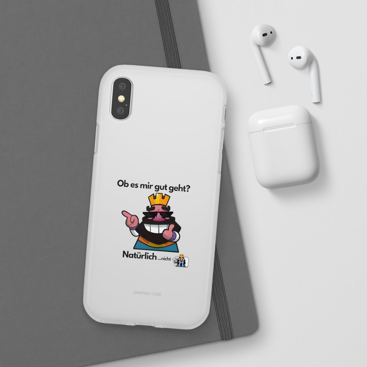 "Ob es mir gut geht? Natürlich... nicht" High Quality Phone Case