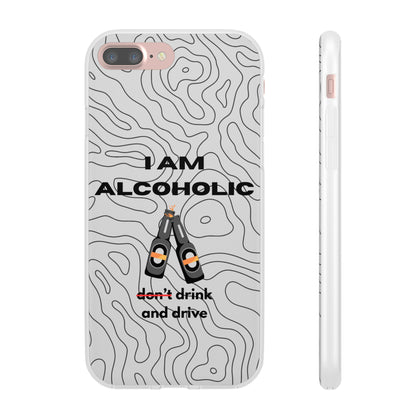 "I am alcoholic" High Quality Phone Case