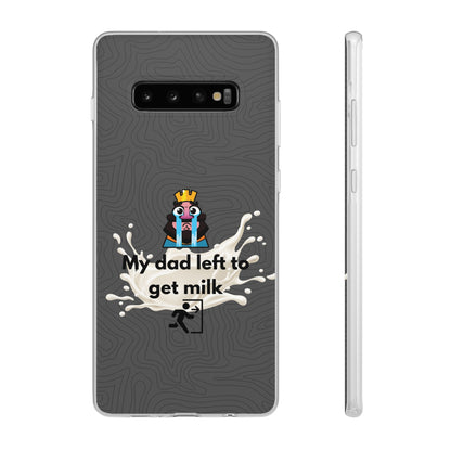 "My dad left to get milk" High Quality Phone Case