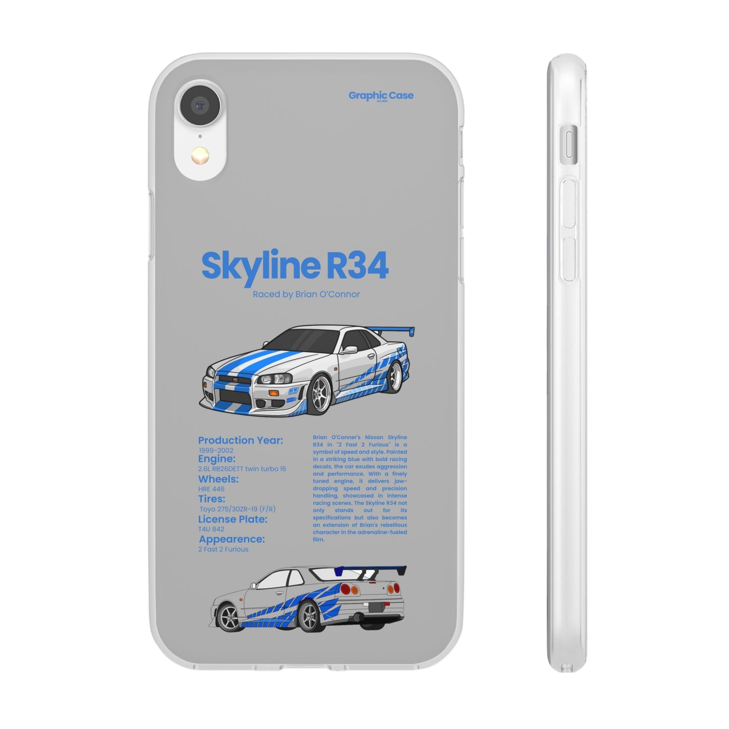 "Skyline R34" High Quality Phone Cases