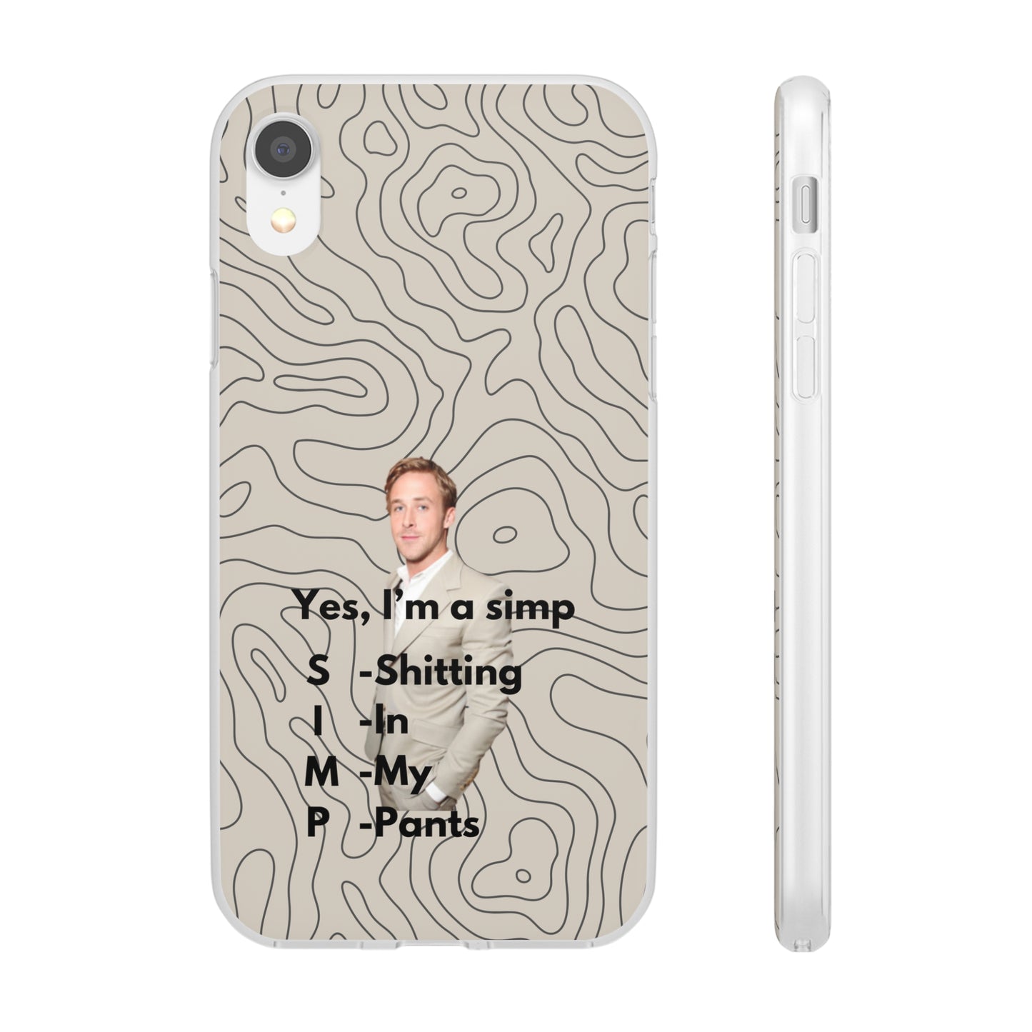 "Yes, I'm a simp" High Quality Phone Case