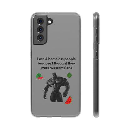 "I ate 4 homeless people" High Quality Phone Cases