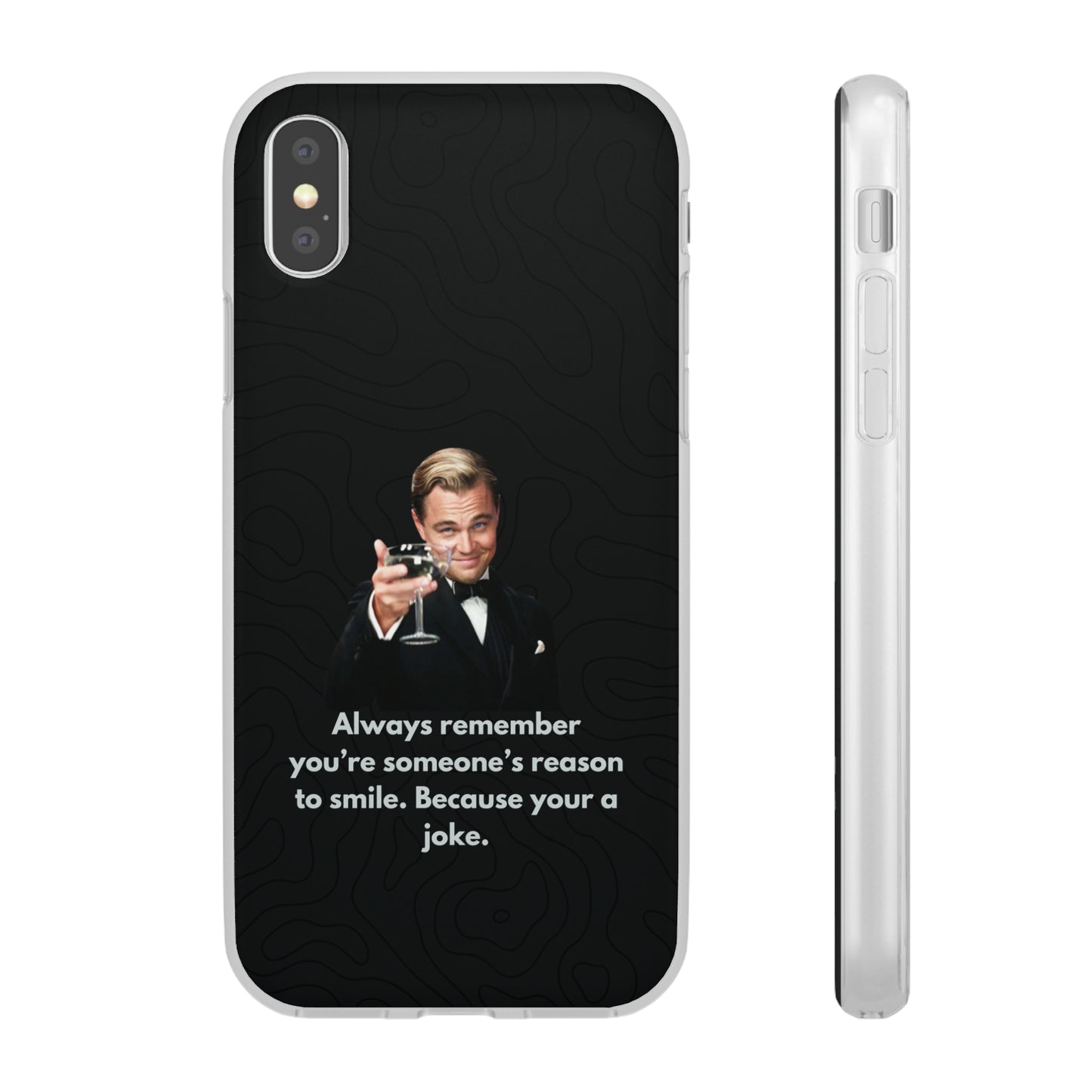 "Always remember you're someone's reason to smile" High Quality Phone Case