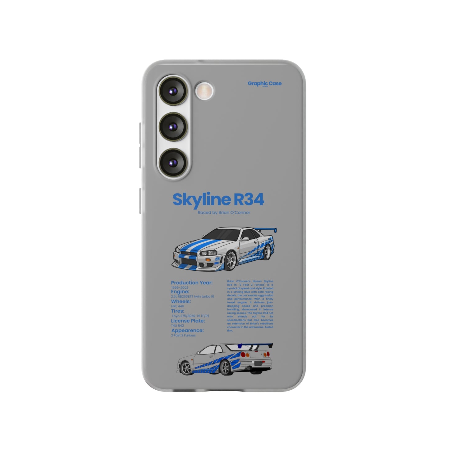 "Skyline R34" High Quality Phone Cases