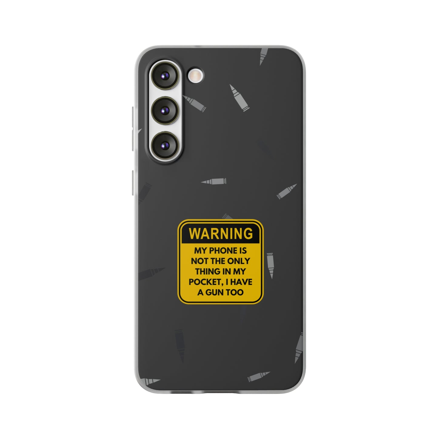 "Warning, my phone is not the only thing in my pocket" High Quality Phone Case