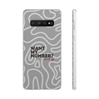 "Want my number?" High Quality Phone Case