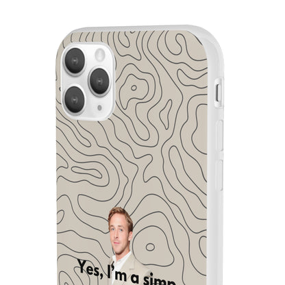 "Yes, I'm a simp" High Quality Phone Case