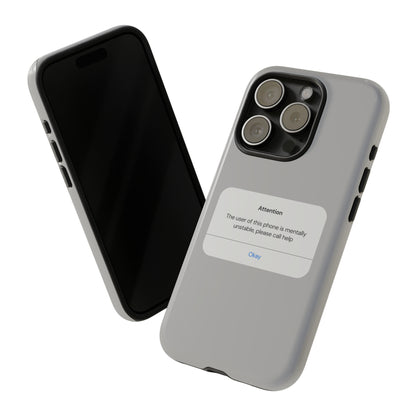 "Attention Notification" Premium Quality Phone Case