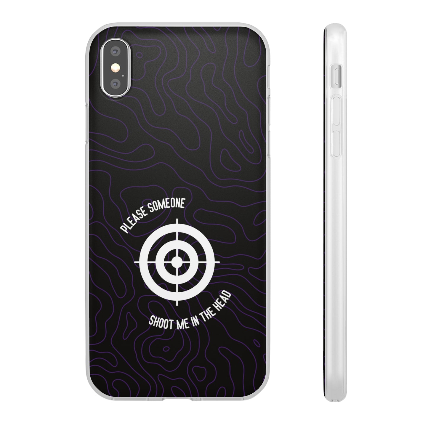 "Please someone, shoot me in the head" High Quality Phone Case