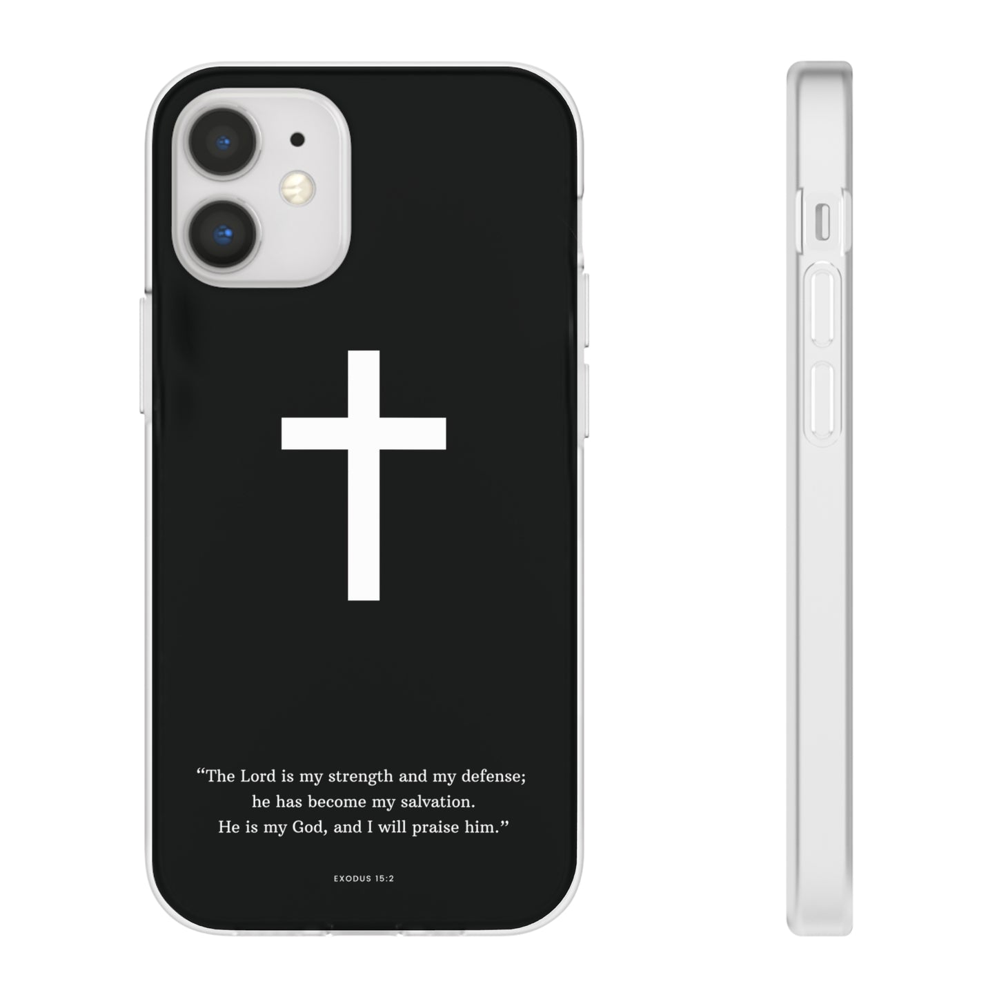 "Exodus 15:2 black edition" High Quality Phone Case