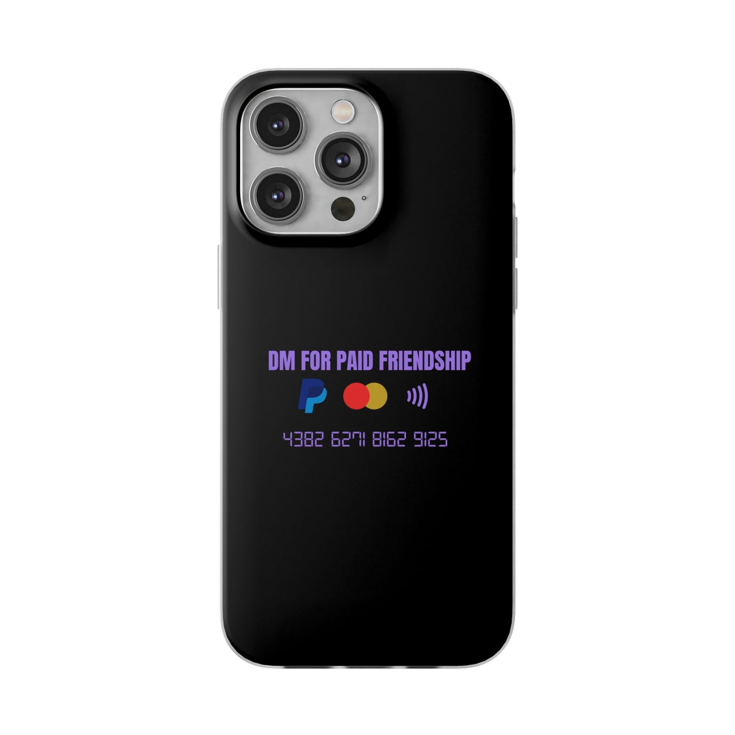 "DM for paid friendship" High Quality Phone Case