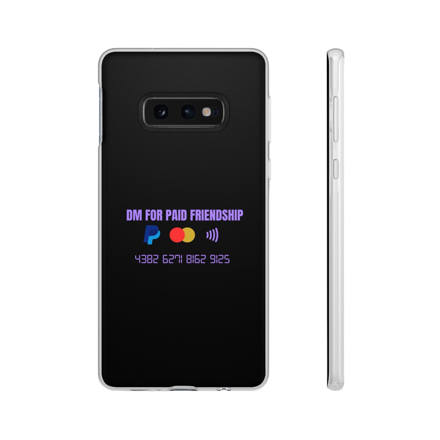 "DM for paid friendship" High Quality Phone Case