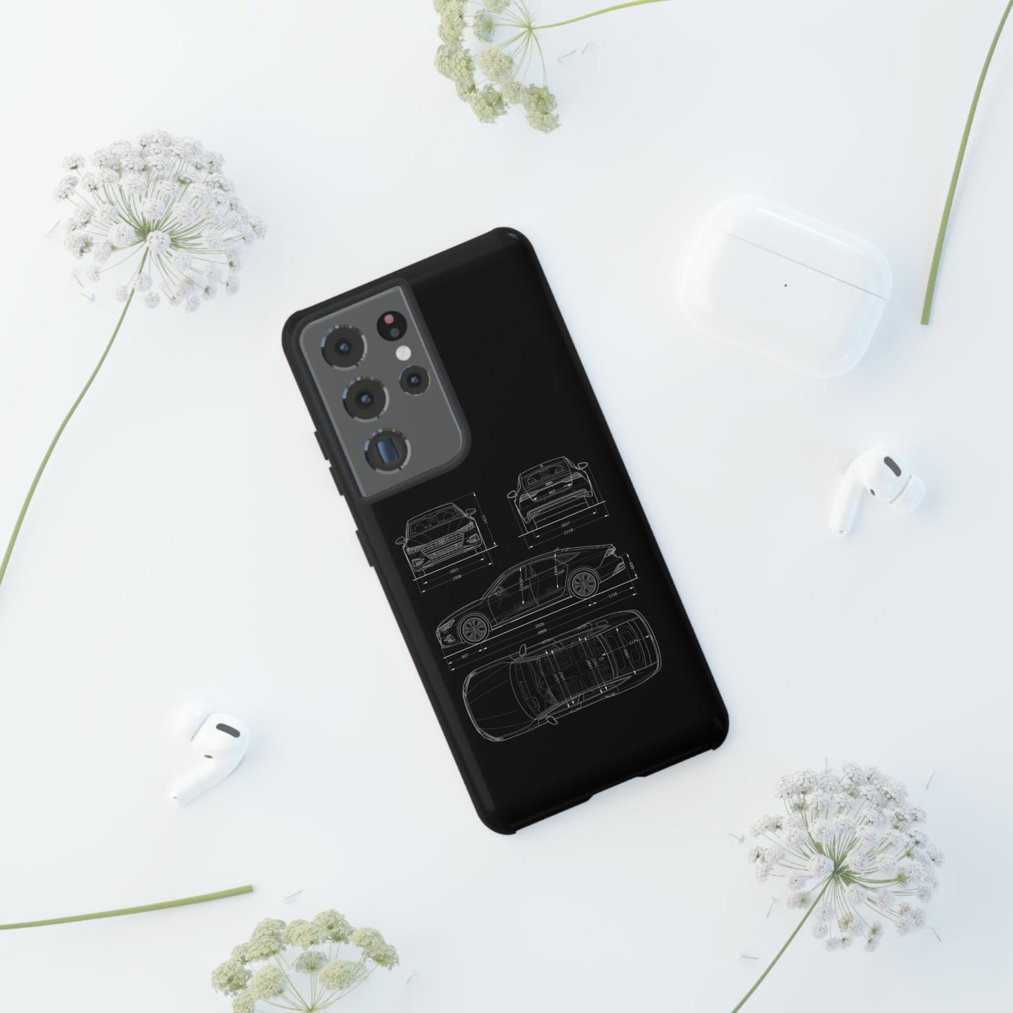 "Car Blueprint RS7" Premium Quality Phone Case