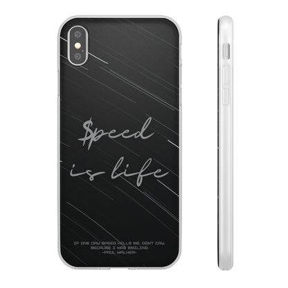 "Speed is life" High Quality Phone Case