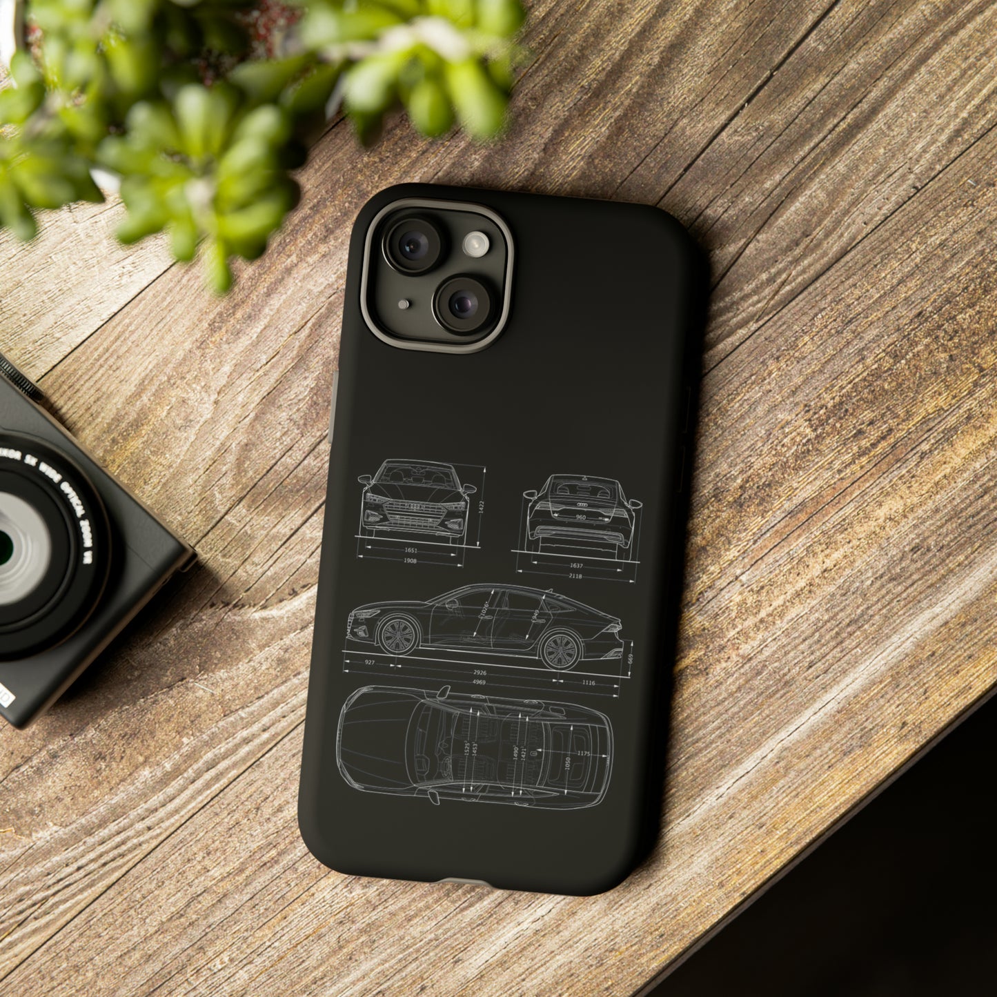 "Car Blueprint RS7" Premium Quality Phone Case