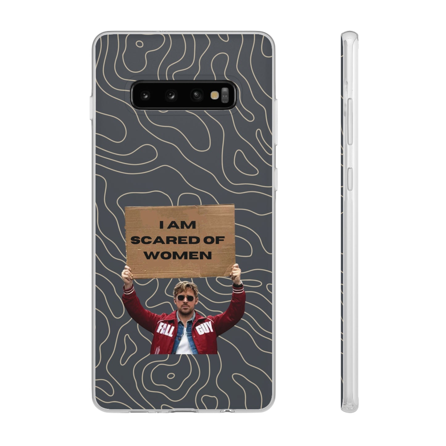 "I am scared of women" High Quality Phone Case