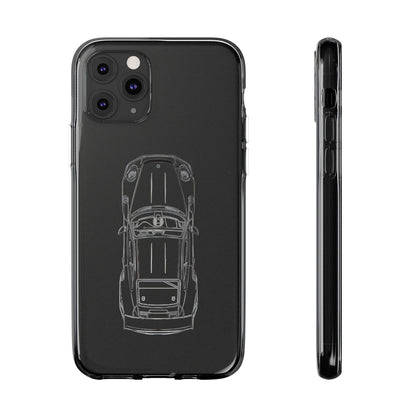 "Car Blueprint" High Quality Phone Case