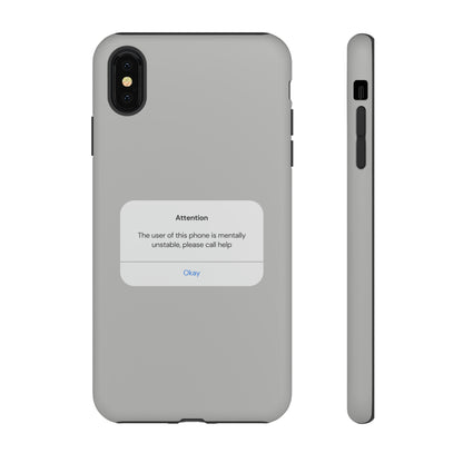 "Attention Notification" Premium Quality Phone Case